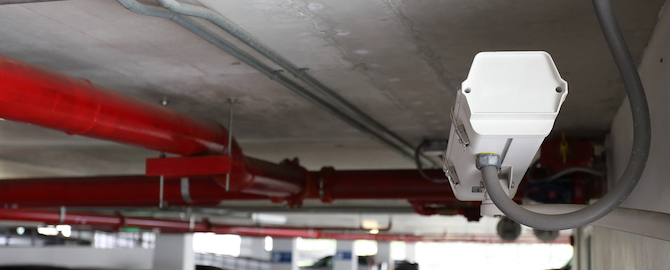 IP bewakingscamera parkeergarage